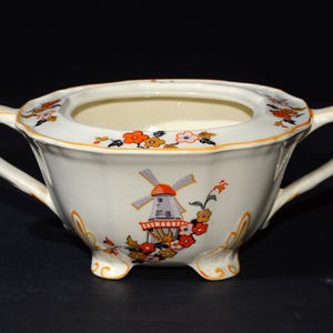 Vintage ALFRED MEAKIN Marigold Delicia windmill Astoria shape sugar bowl no lid Bone China England dinnerware ap