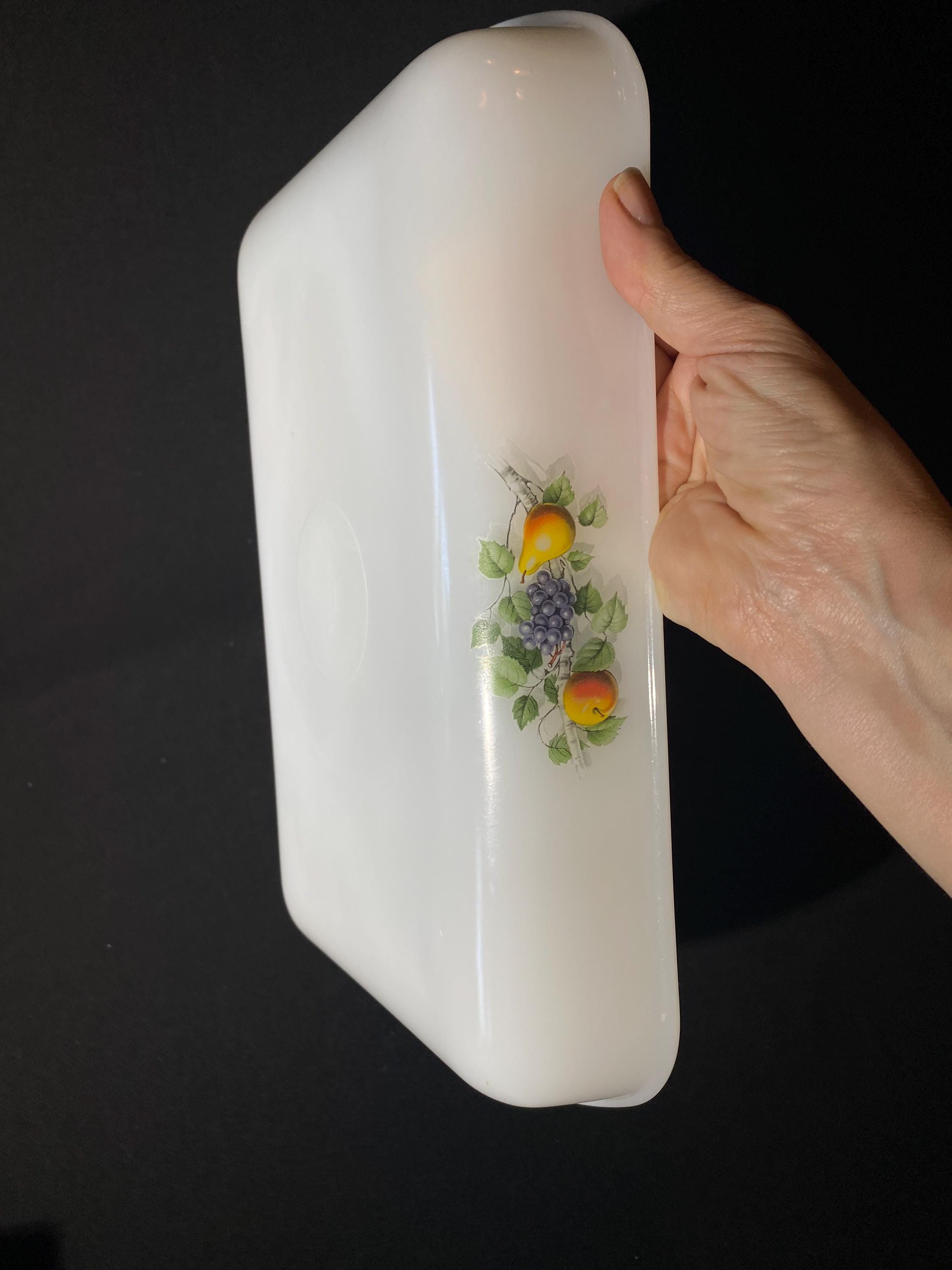Cocotte Arcopal Fruits De France - Plat à Four Verre Diamètre 20cm - Vintage