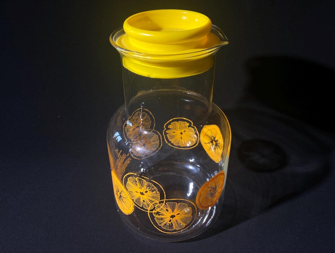 PYREX Juice Carafe Glass Pitcher 1.5 L Lemonade Juice Pitcher With Lid ...