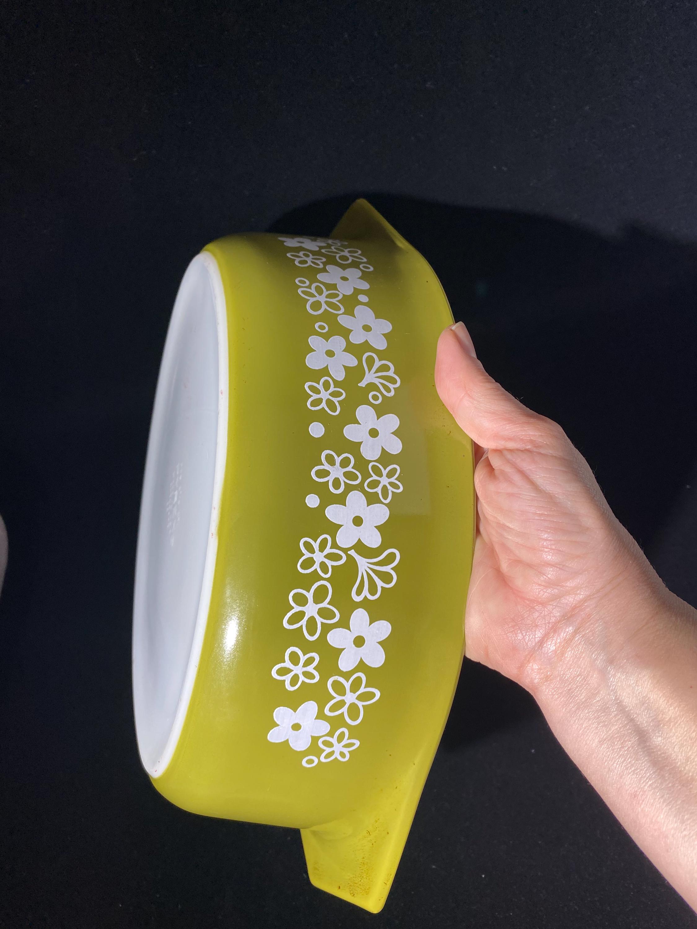 PYREX Spring Blossom Casserole 1 1/2 Quart (qt) 043 Opal Lid