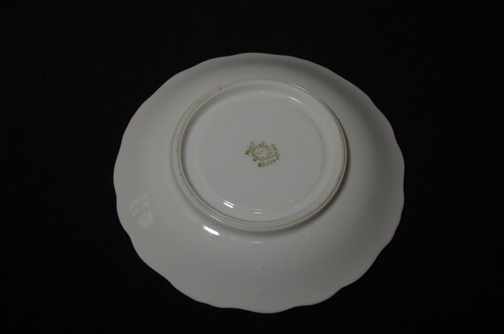 ヴィンテージ　白磁にブルーライン Vintage MK Japan Blue Teacup and Saucer Set Royal Blue China