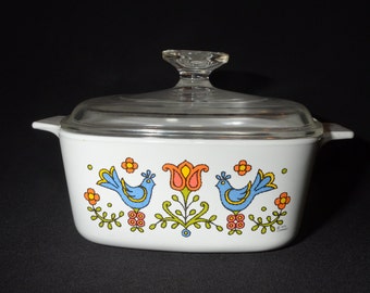 コーニングウェア　キャセロール　ブルーコーンフラワー　セット コーニングウェア ブルーコーンフラワー プティパン（ミニ