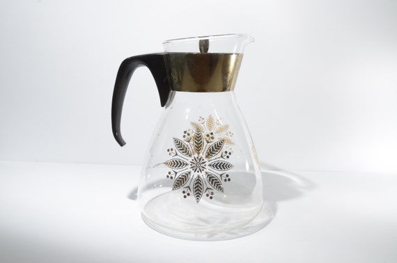 Vintage Pyrex Seven Cup Glass Coffee Carafe, Mid Century Coffee Carafe,  Vintage Glass Carafe by Pyrex. 
