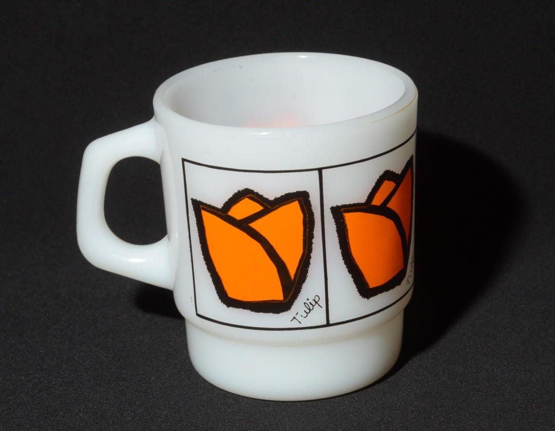 ファイアキング オレンジチューリップ コーヒーマグ ティーカップ