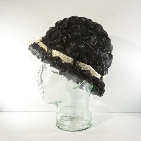 Vintage Chapeaux Exclusifs by Dina Lady Black Cel… - image 3