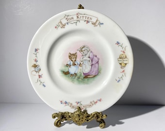 Vintage Beatrix Potter Tom Kitten Plate, Royal Albert Children's