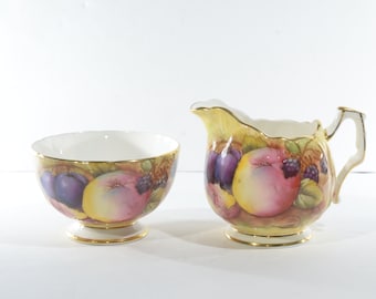 Aynsley, Fruit Orchard Signed Large Plate, Bone English China Made