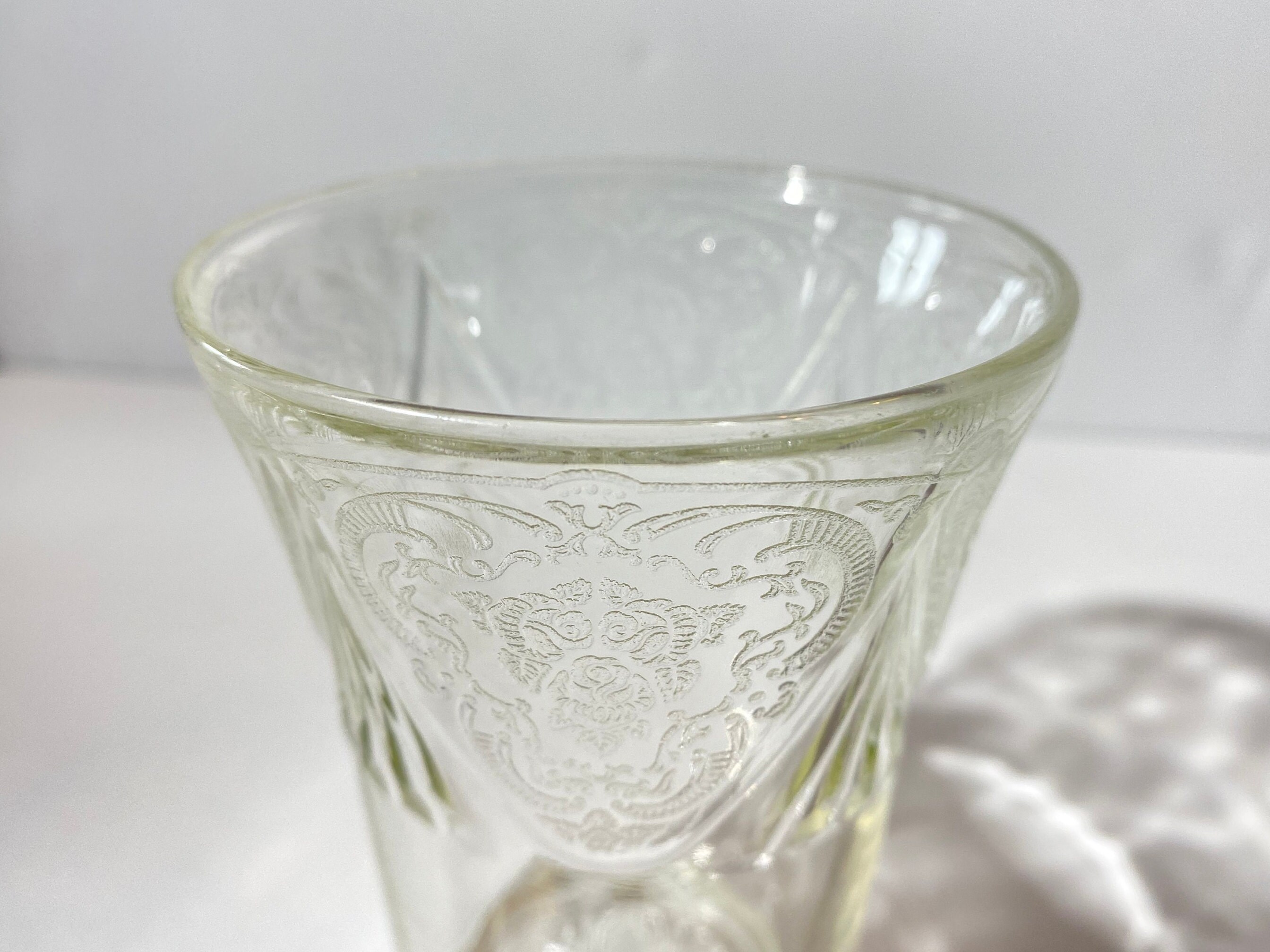 HAZEL ATLAS GLASS Co Royal Lace クリスタルクリア HAZEL ATLAS GLASS Co Royal Lace クリスタルクリア