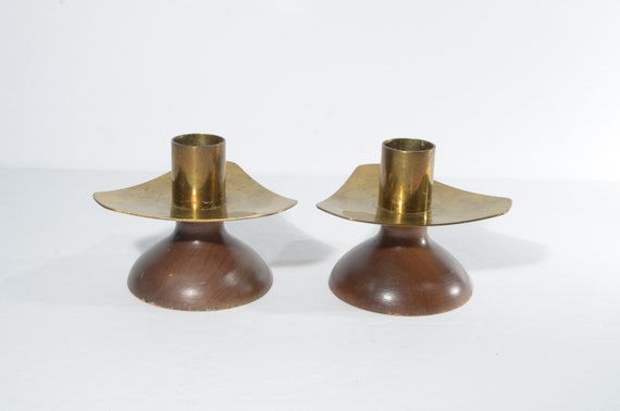 Vintage Candle Holders - Brass - Imported From India - Set Of 2 from Apollo  Box