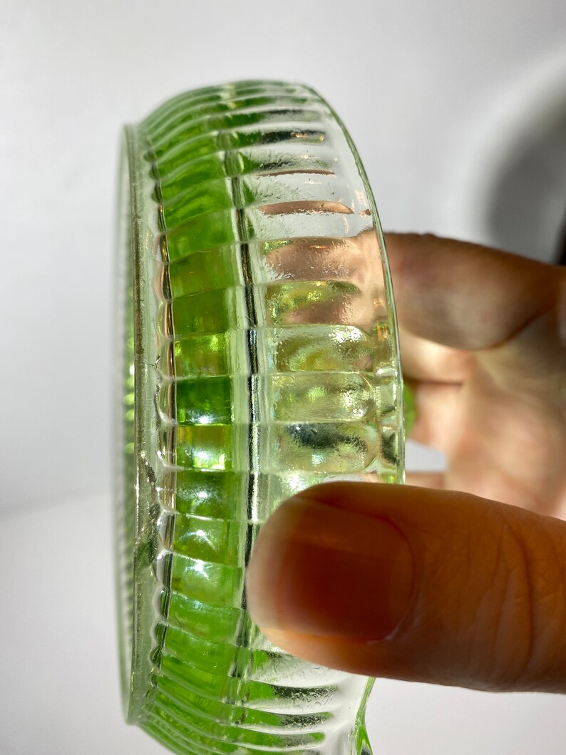 Green Depression Glass Lemon Juicer Juice Reamer Lemon Etsy