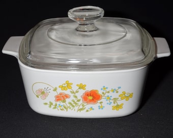 CORNING WARE ヴィンテージ ブルー コーンフラワー キャセロール