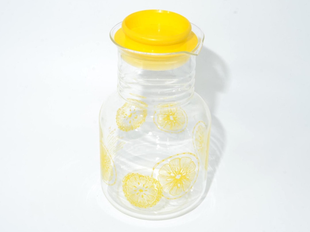 PYREX Juice Carafe Glass Pitcher 1.5 L Lemonade Juice Pitcher With Lid ...