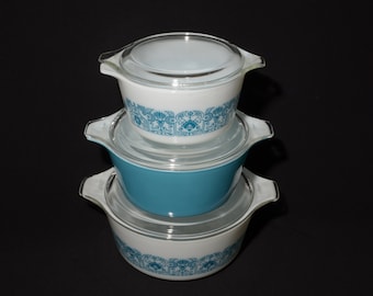 良品】PYREX シンデレラキャセロール3点セット 473 474 475 良品