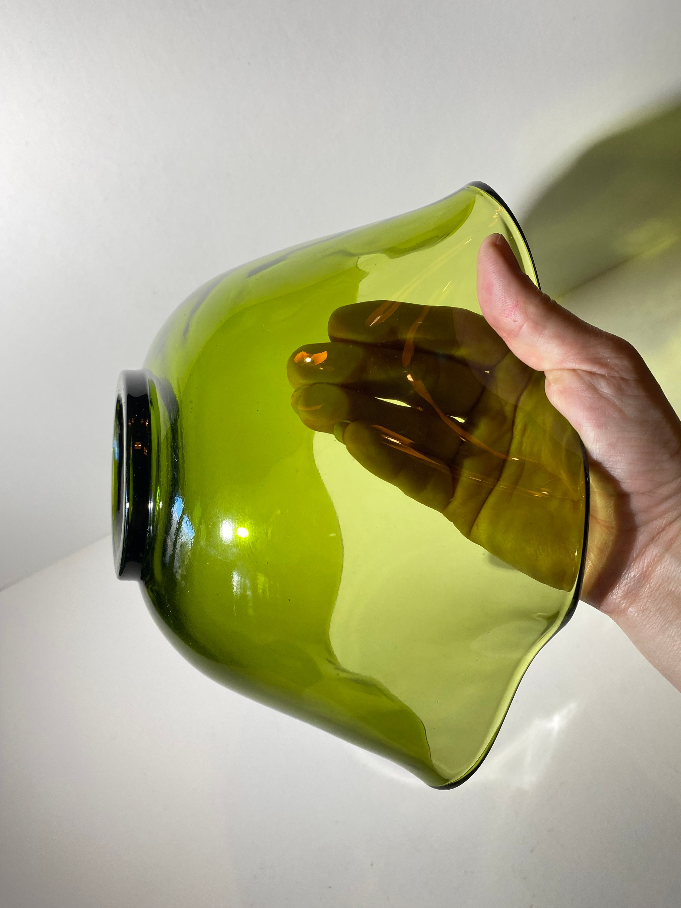 ヴィンテージ アンカーホッキング オリーブグリーン アボカド チップ