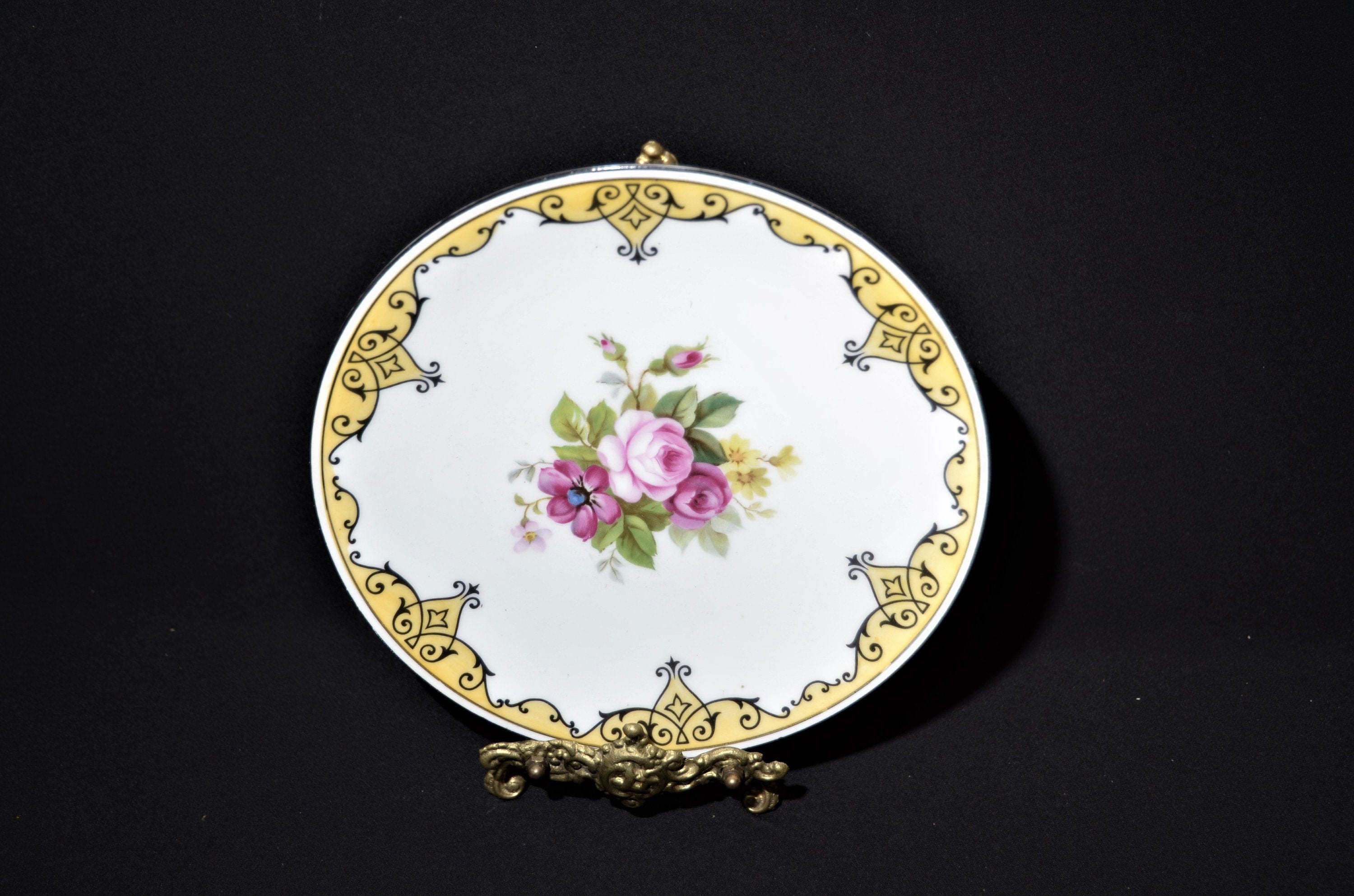ANTIQUE F&C OSLER LONDON PORCELAIN 鑑賞用皿 ANTIQUE F&C OSLER LONDON PORCELAIN 鑑賞用皿 ANTIQUE F&C OSLER