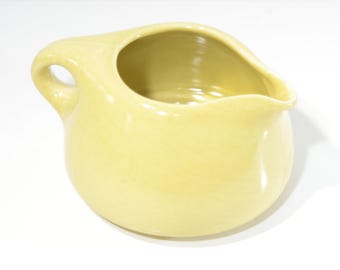 Russel Wright Casual China Creamer Iroquois 1940s mint condition avocado yellow