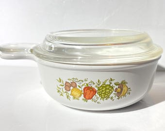 CORNING WARE ブルー コーンフラワー キャセロール A1B ガラス蓋付き