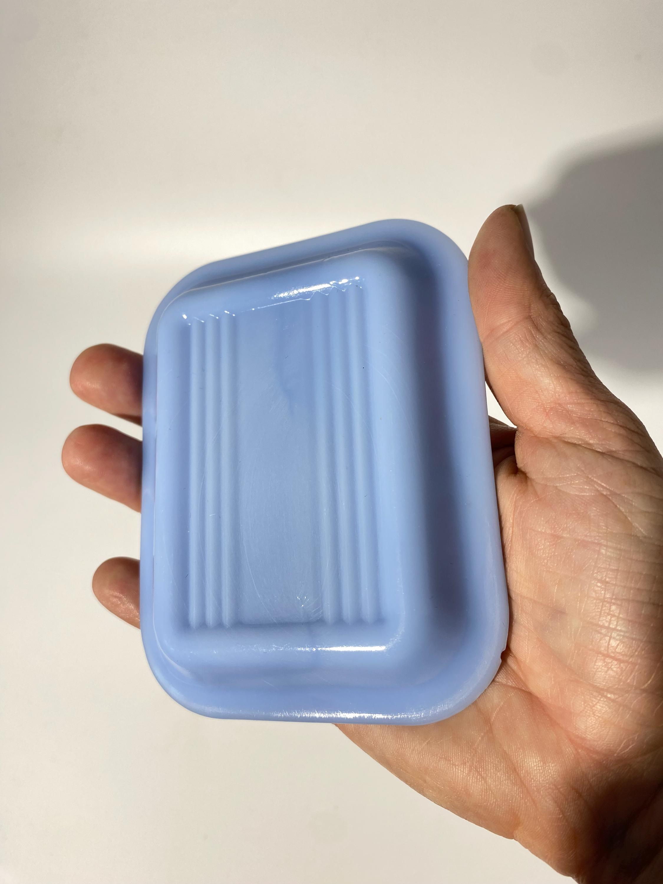 PYREX デルファイト ブルー 冷蔵庫用蓋 3個セット ヴィンテージ