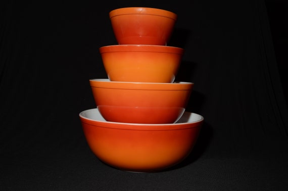 Vintage Pyrex Pink Mixing Bowls 401 403 404 Set of 3 Rare HTF 