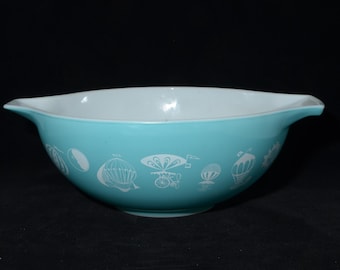 PYREX アーミッシュ バタープリント ターコイズ シンデレラ ミキシング