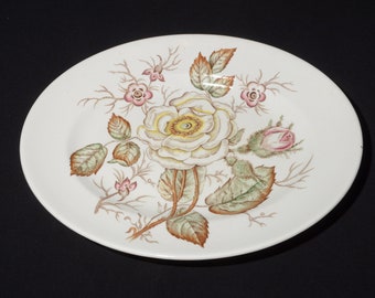 John Maddock Sons Old  rose Bone China oval serving platter serving dish plate 11.5" Vintage rose Royal vitreous CRAZING