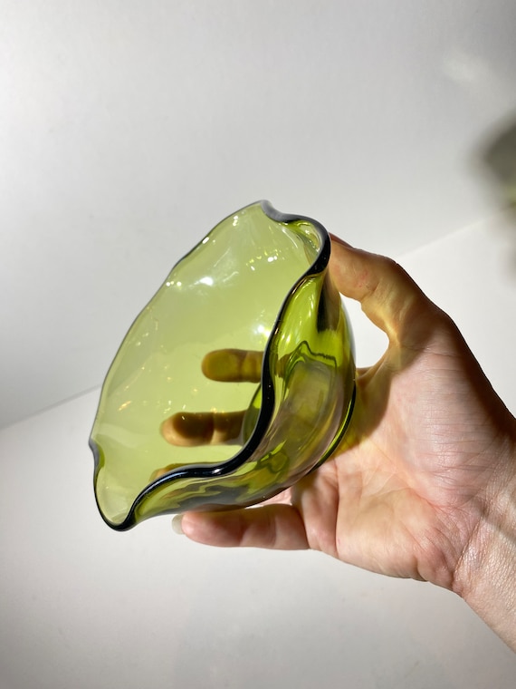 ヴィンテージ アンカーホッキング オリーブグリーン アボカド チップ