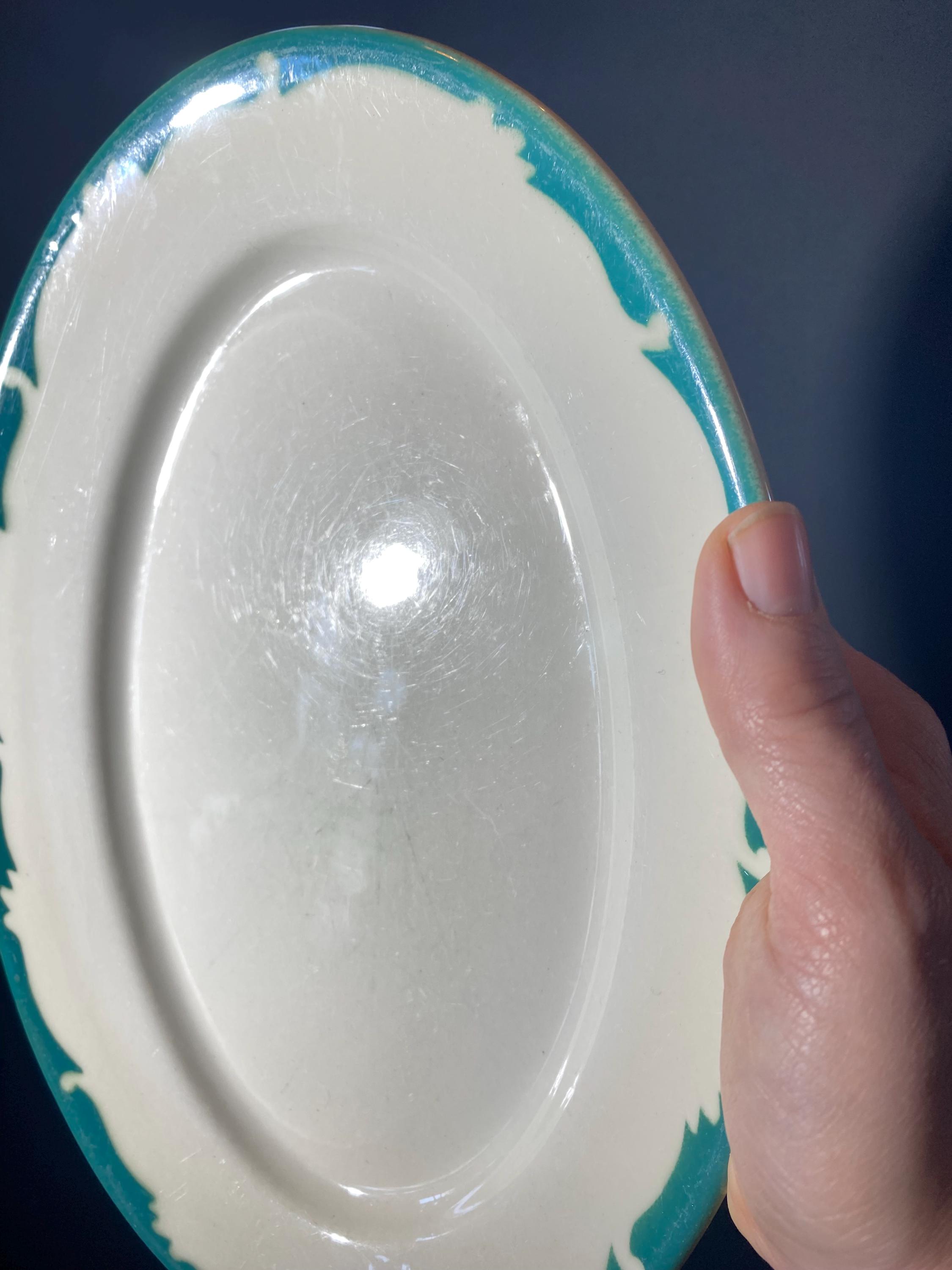 VANDESCA Wintergreen China of Canada Set of 4 Oval Plate 10.5