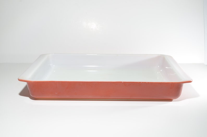 PYREX Burnt Orange Lasagna Pan 933 Baking Dish Mid Century Etsy