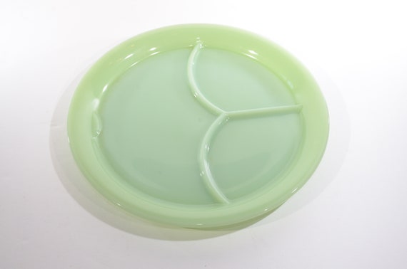 Fire King Jadeite Restaurant Ware Plate, Vintage Jadeite Dishes Plates  Dining, Fire King Collectible Glassware, Green Milk Glass Plate
