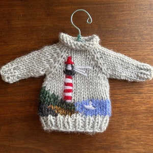 Lighthouse Mini Sweater Ornament