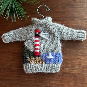 Lighthouse Mini Sweater Ornament
