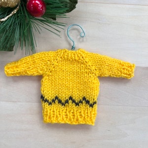 Charlie Brown Hand Knit Sweater Christmas Tree Ornament