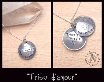 Personalized necklace, personalized jewelry, tribe, kids names necklace, name necklace, mother's day, secret necklace