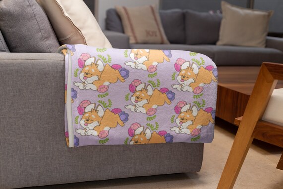 Corgi throw clearance blanket