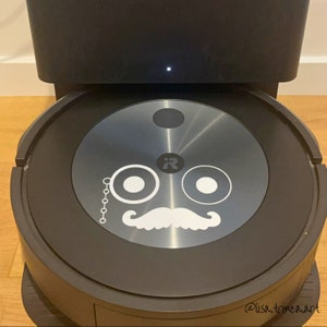 Butler robot vacuum sticker decal, eye stickers, vinyl decal for vehicle, robot decoration, roomba accessories, appliance decoration