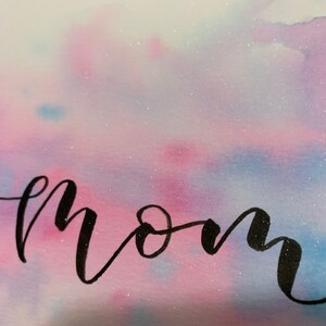 Mother’s Day Card Watercolor Hand Painted Personalized Message - Etsy