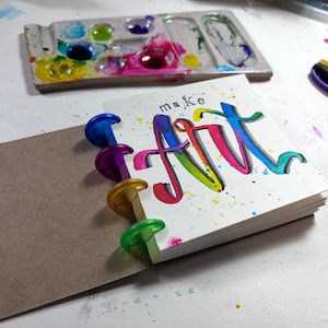 Aquarell Tiny Journal 10x10 Lag flach
