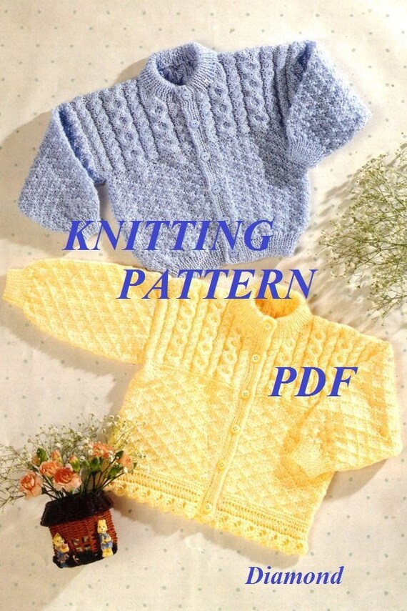 Baby Cardigan Sweater Jacket Knitting Pattern Pdf Instant Download Toddler Knitted Pattern Girls Boys Cardigan Pattern Baby Knit Pattern