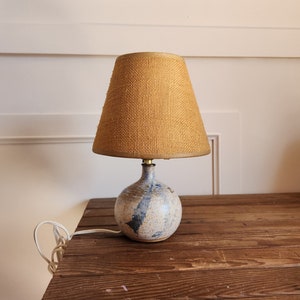 Vintage One of a ceramic speckled and coloured Ball lamp with unique detailing Lamp - unique shape and Detailing-Art deco-Mid Century Office