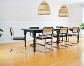 SOLD Vintage CESCA Marcel Breuer Set of FOUR 1960 39 s Mid Century Cane Rattan Rotin Dining Chair Chair- Cane Chair