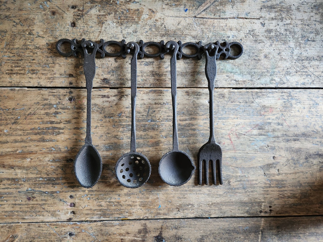 Vintage Industrial Cast Iron Kitchen Utensil Tools Good Etsy