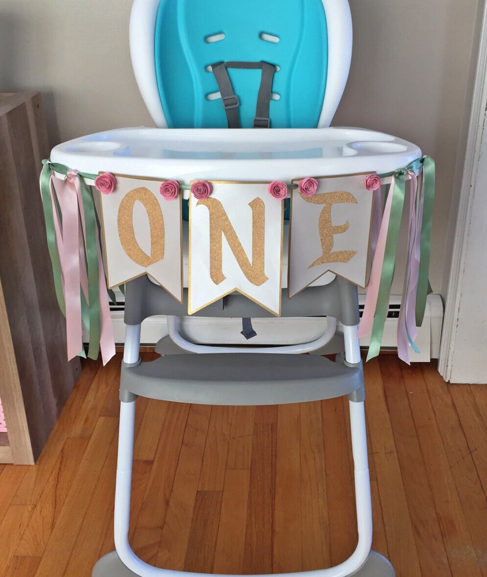Enchanted One High Chair First Birthday Banner