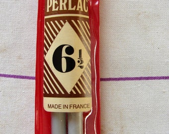 Perlac 6.5 mm aluminum knitting needles