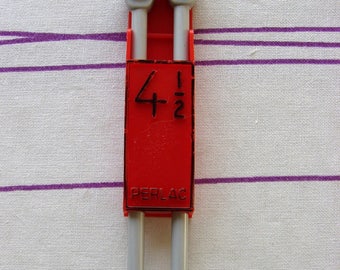 Perlac 4.5 mm aluminum knitting needles