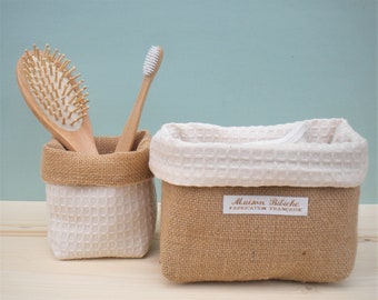 Lot De 4 Paniers Rangement Corde Coton - Empilables Pour Chambre, Salle De Bain, Bureau - 3 Tailles