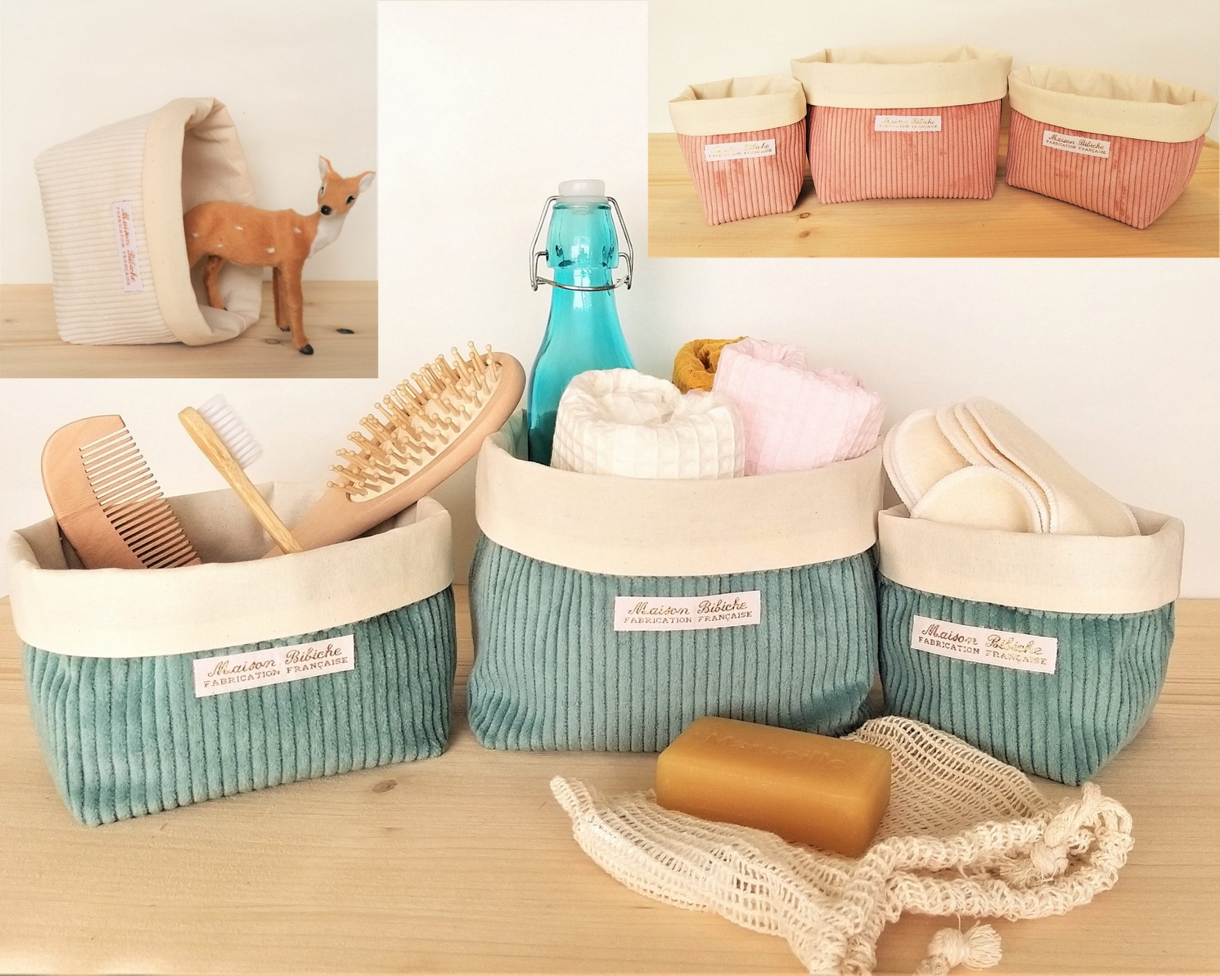 Panière de rangement Voyage pour ranger les affaires de bébé.