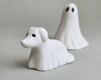 Spooky Little Dog Ghost Sculpture