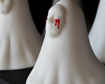 Spooky Ghost Sculptures Ceramic The Maiden Death Mask Ghost