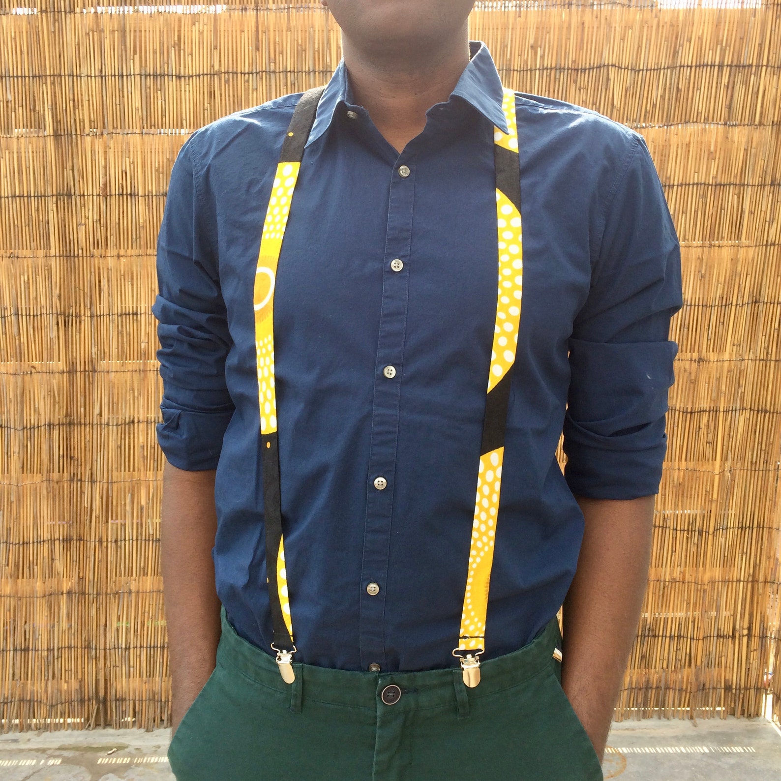 African Print Suspenders Accessory for Men African Fashion Etsy