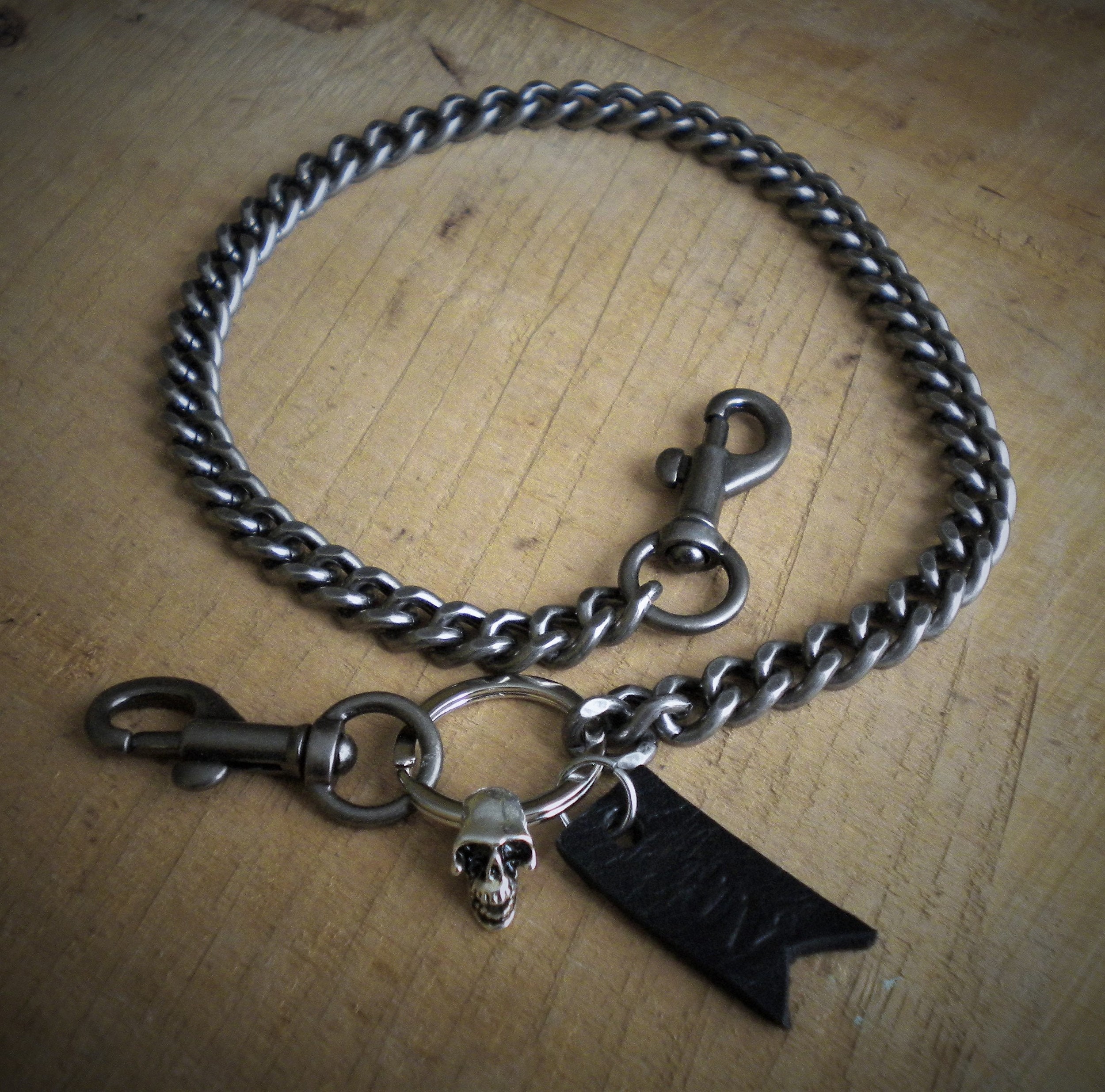 Men's trouser chain 1 rows gunmetal pocket chain Etsy